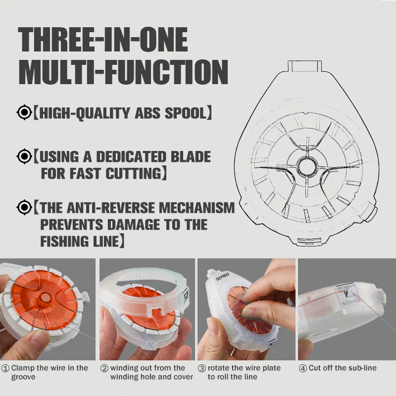 ZUKIBO – boîte de ligne de pêc - Fishing Line Dispenser avis et prix